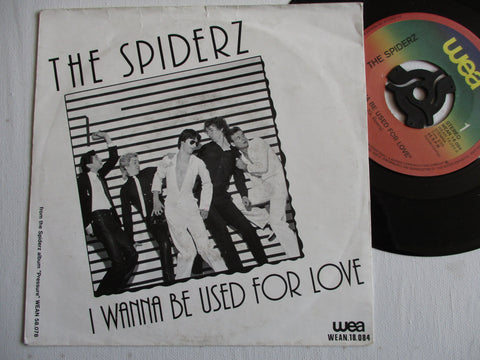 THE SPIDERZ i wanna be used for love 7" G+ EX