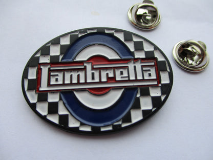 LAMBRETTA SKA MOD METAL BADGE large 2 pin