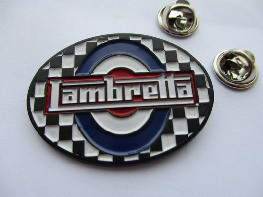 LAMBRETTA SKA MOD METAL BADGE large 2 pin