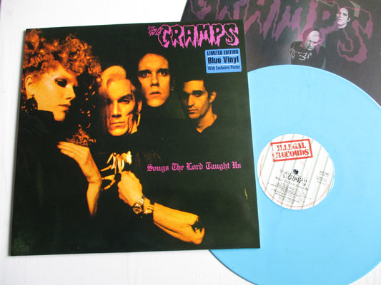 THE CRAMPS songs the lord taught us LP + POSTER