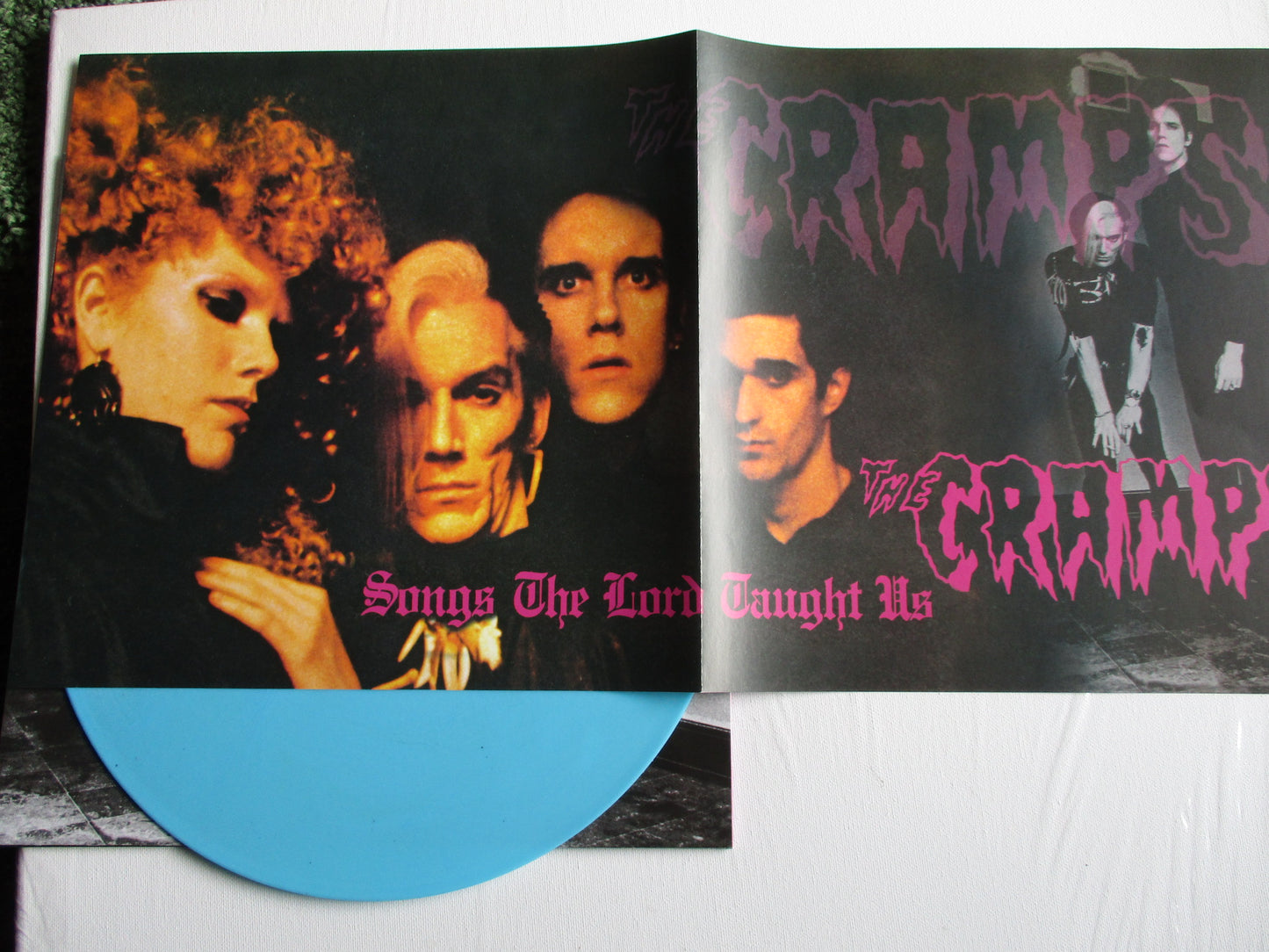 THE CRAMPS songs the lord taught us LP + POSTER