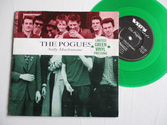 THE POGUES sally maclennane 7" VG+ EX (poster sl)