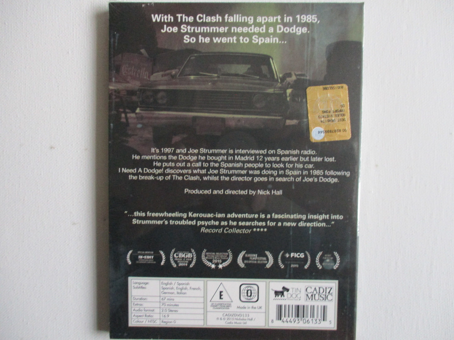 JOE STRUMMER i need a dodge DVD digipak