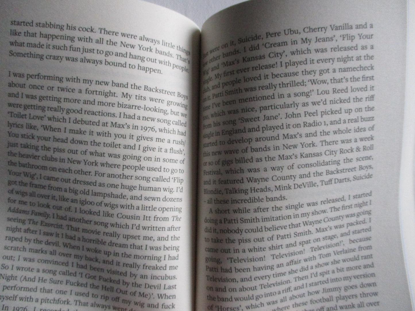 JAYNE COUNTY man enough to be a woman BOOK