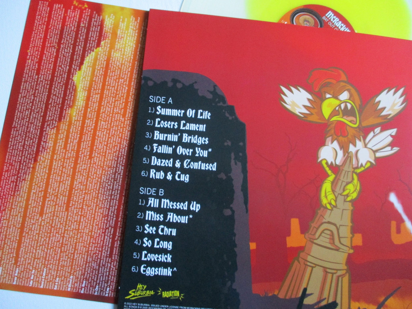 MCRACKINS bat out of shell LP