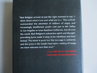 DO WHAT YOU WANT - Bad Religion BOOK