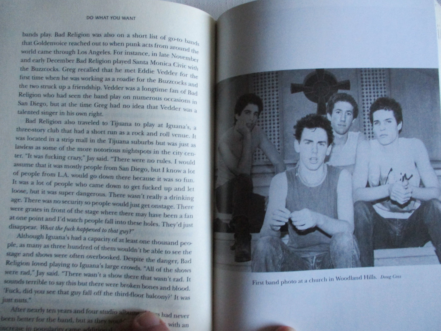DO WHAT YOU WANT - Bad Religion BOOK