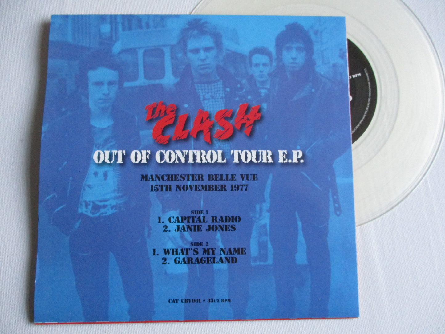 THE CLASH out of control tour 7" one only