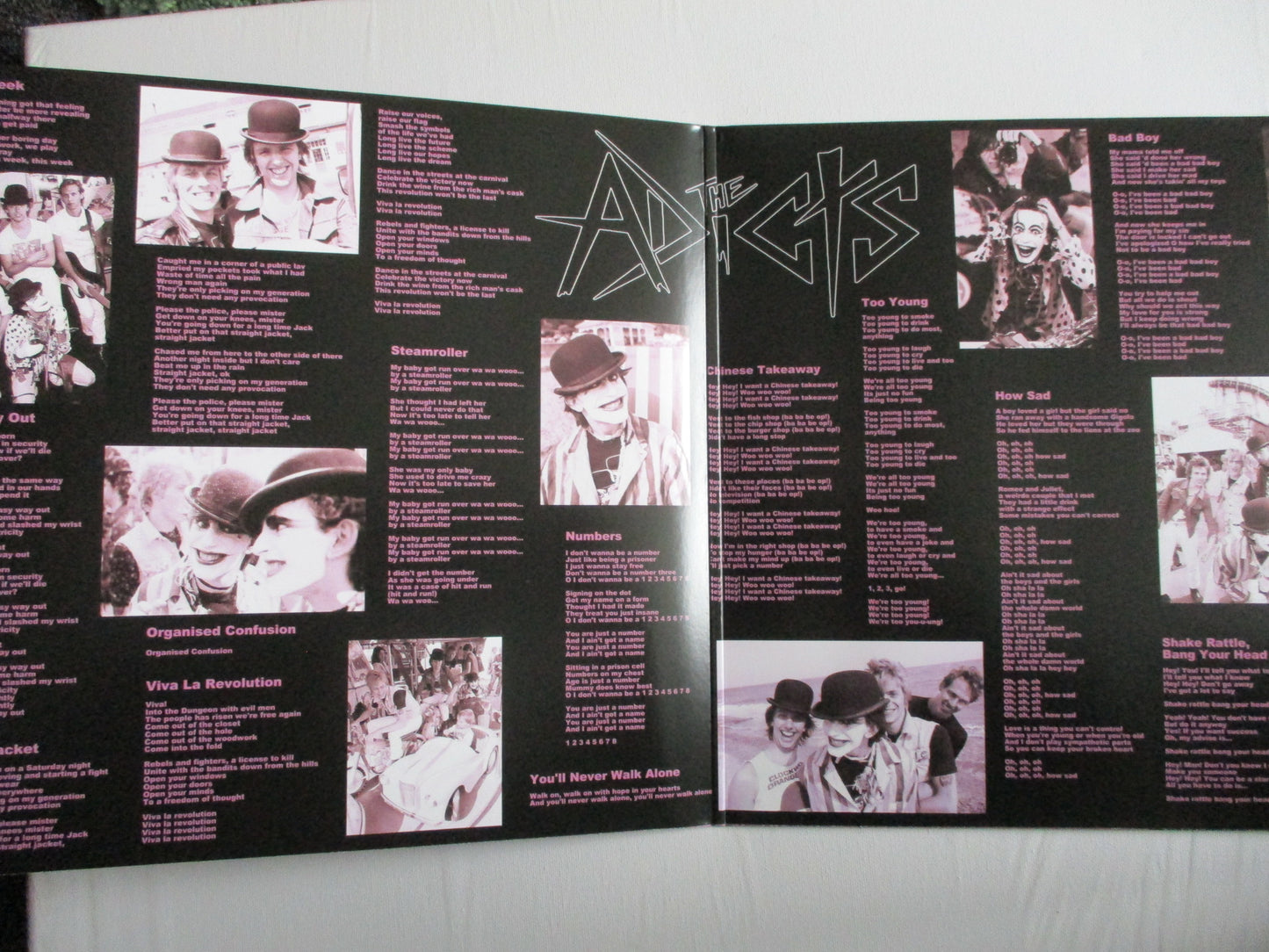 THE ADICTS the early singles LP g/fold