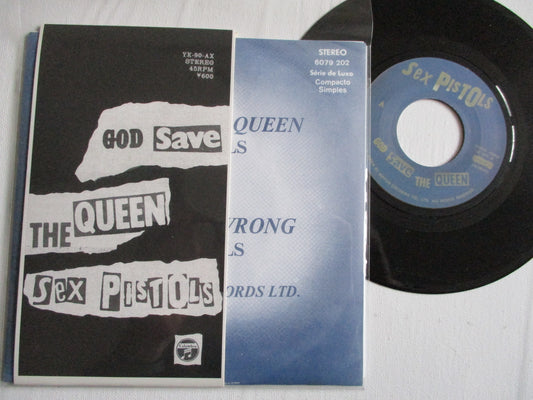 SEX PISTOLS god save the queen 7" Jap/Brazil combo
