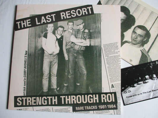 LAST RESORT strength through roi LP + POSTER