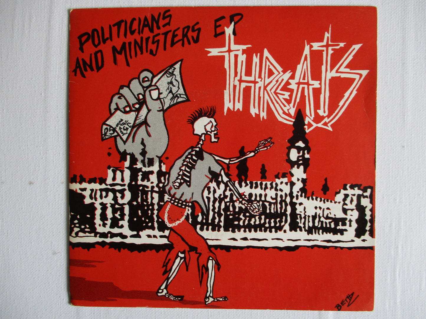 THE THREATS politicians & ministers 7" G+ VG+