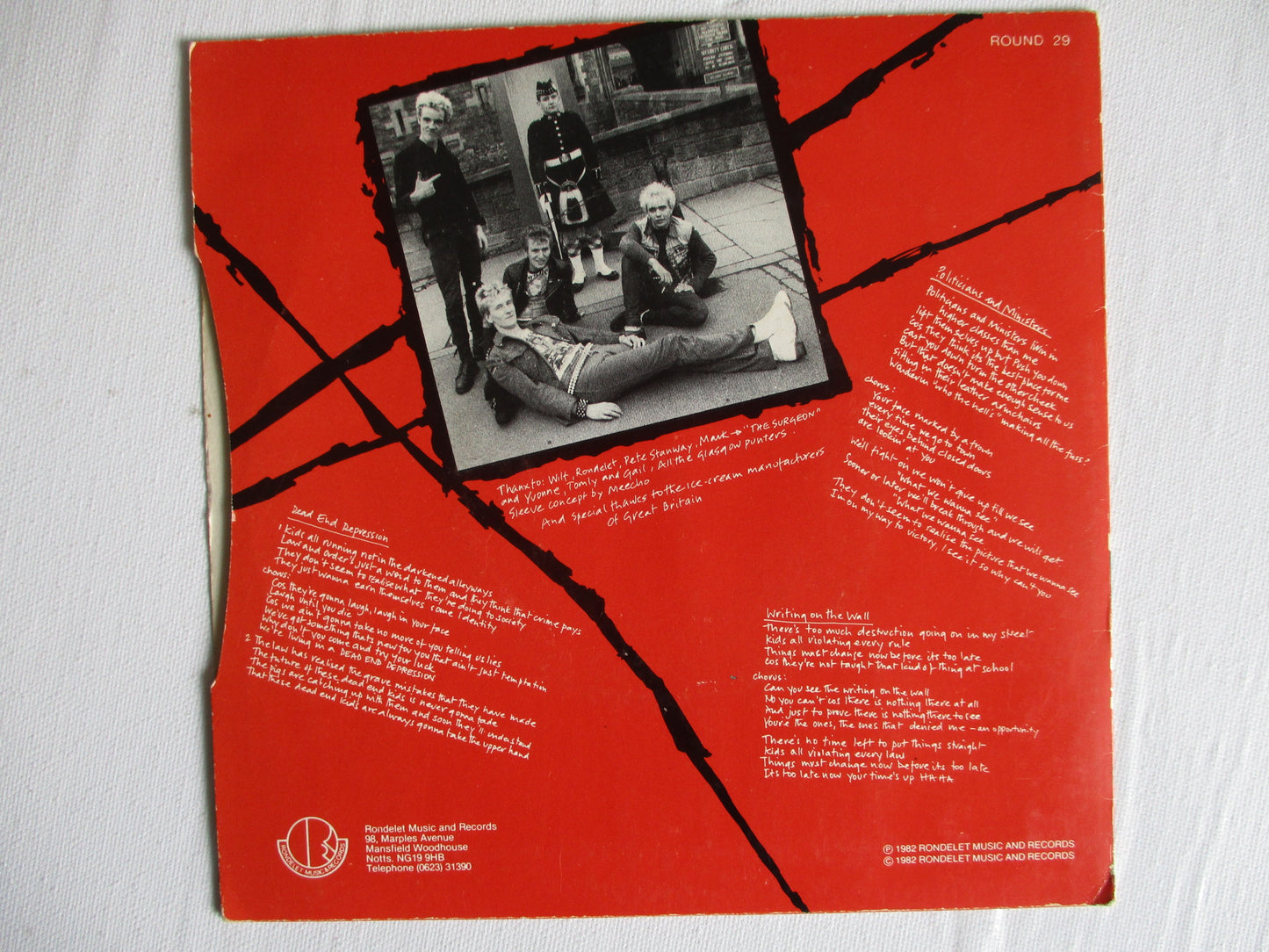 THE THREATS politicians & ministers 7" G+ VG+