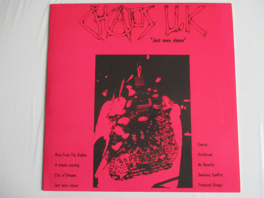 CHAOS UK just mere slaves LP