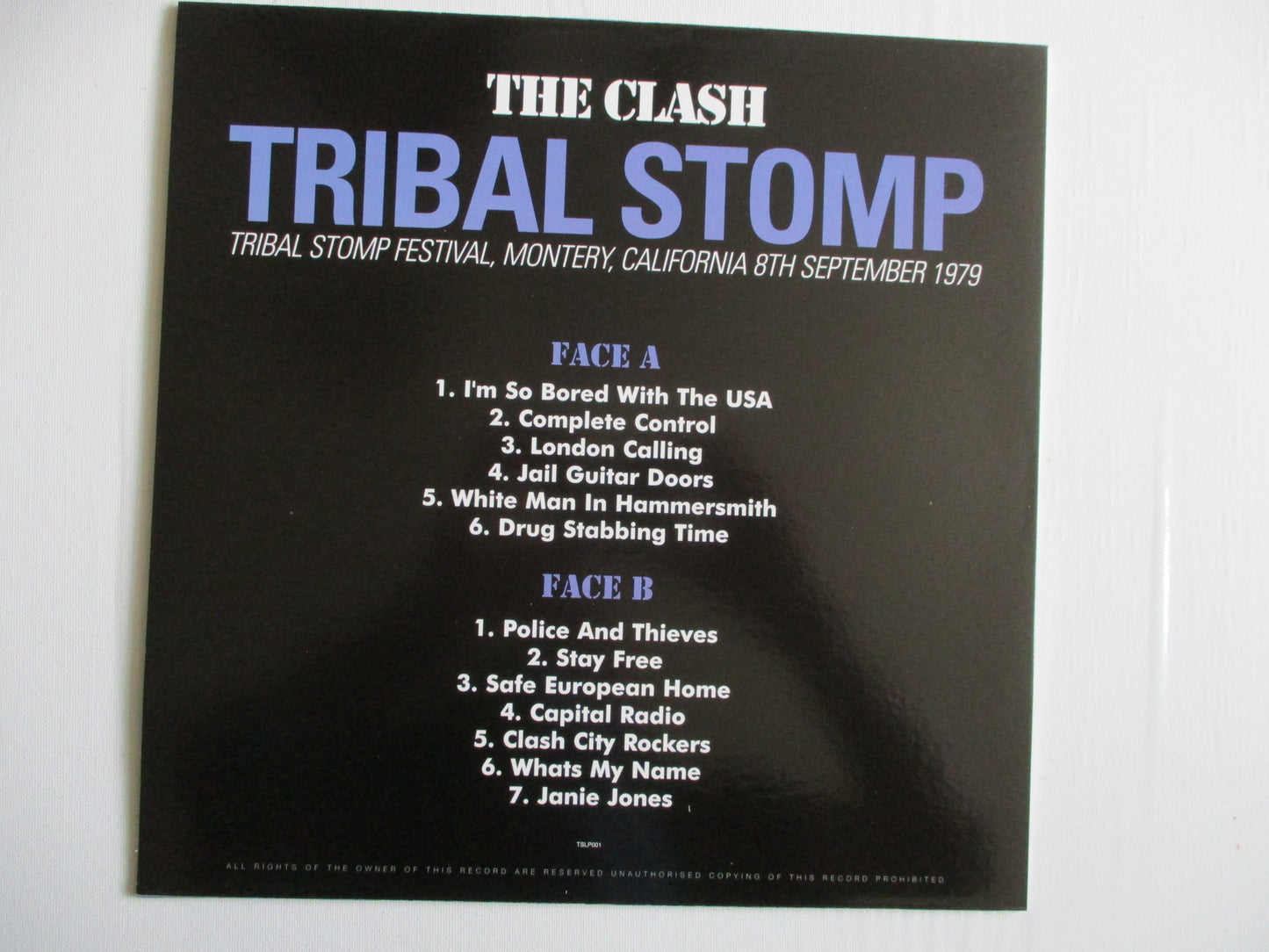THE CLASH tribal stomp LP very few!