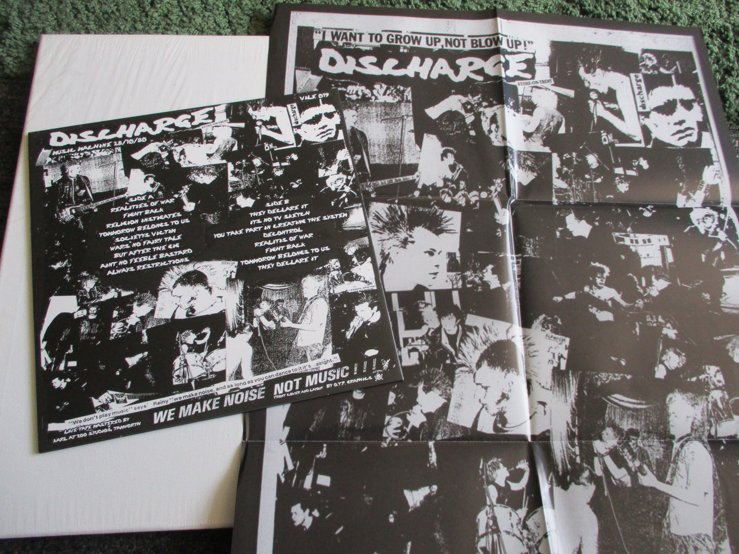 DISCHARGE live at the music machine LP + POSTER
