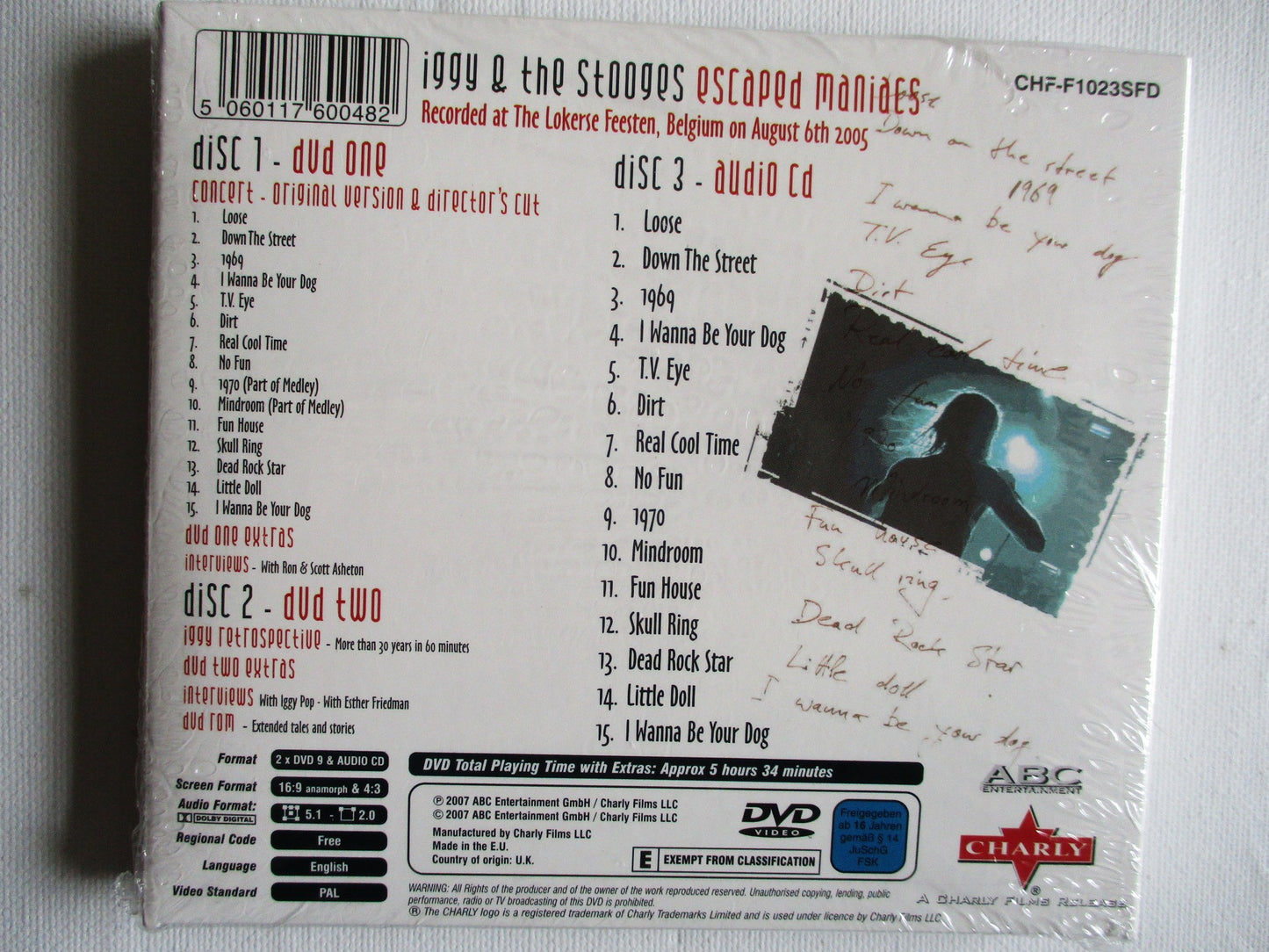 IGGY & THE STOOGES escaped maniacs 2DVD + CD