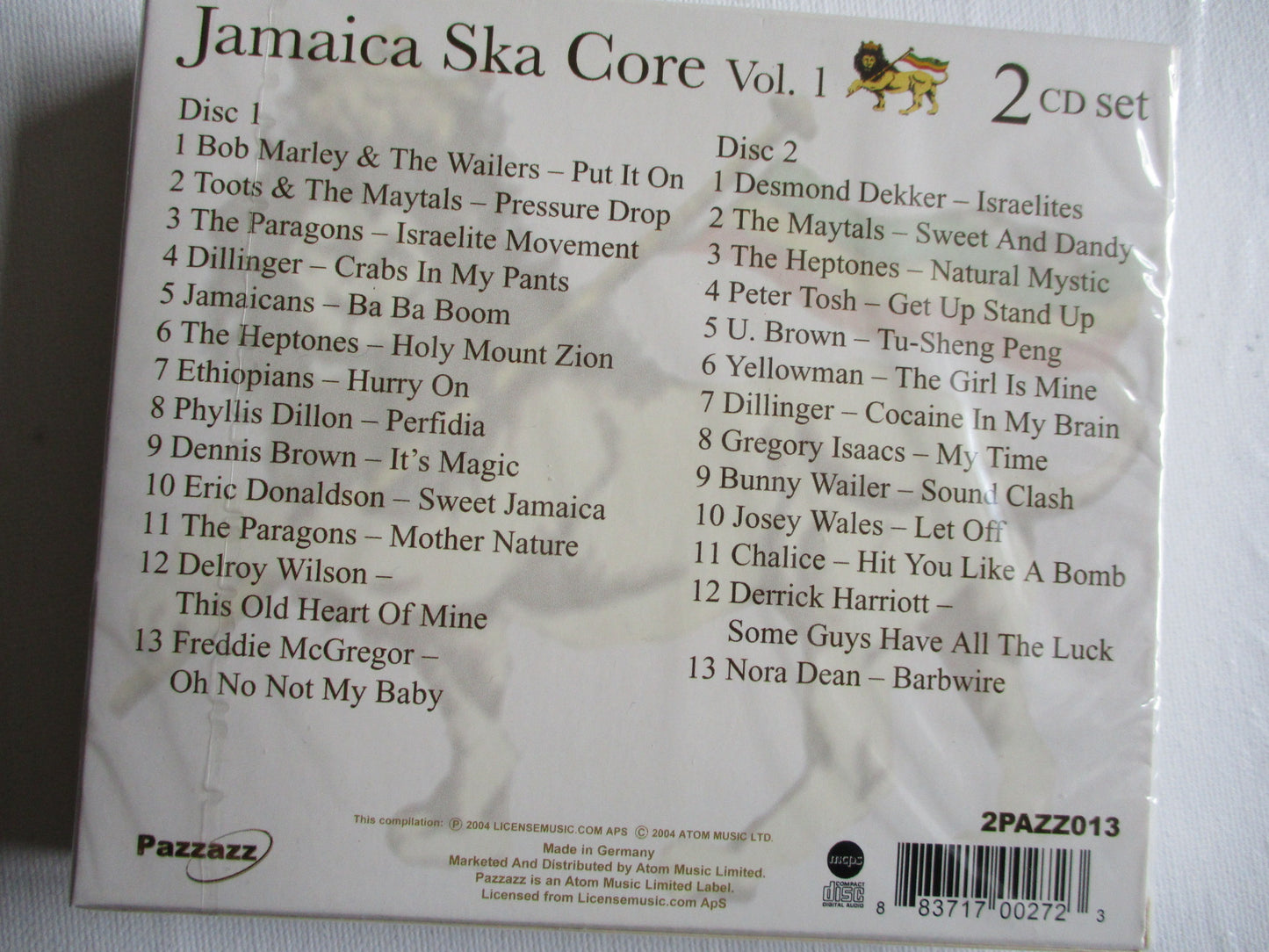 JAMAICA SKA-CORE vol 1 2CD box set