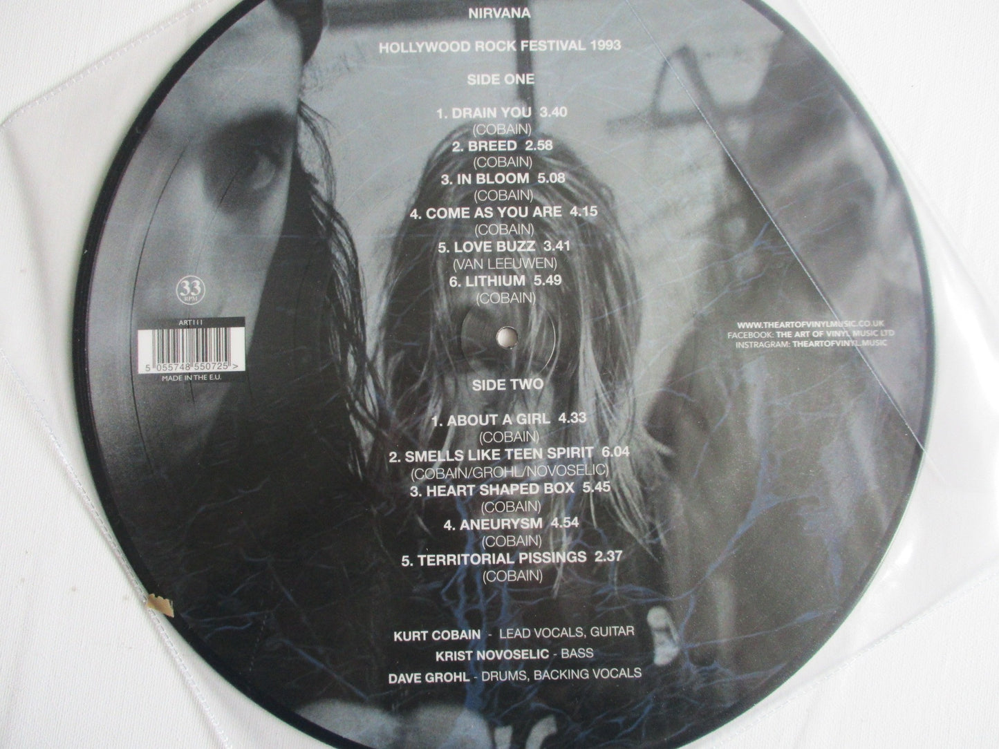 NIRVANA hollywood rock festival PIC DISC LP