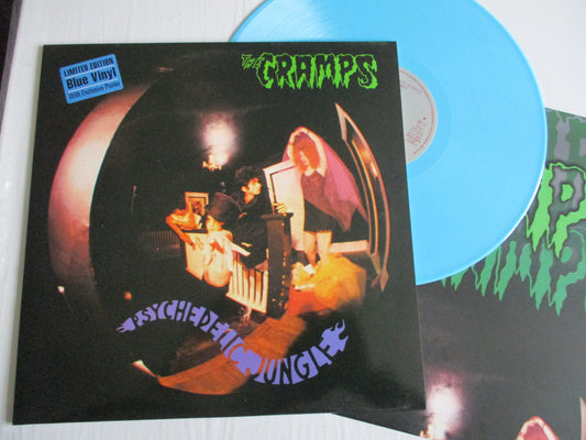 THE CRAMPS psychedelic jungle LP + POSTER