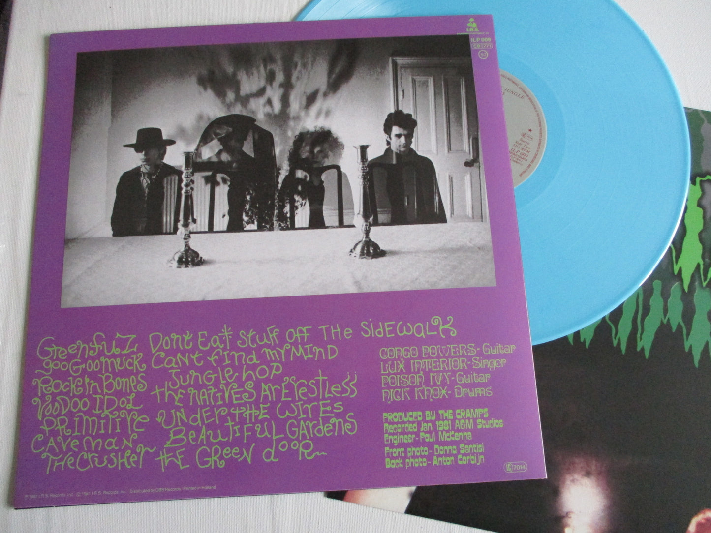 THE CRAMPS psychedelic jungle LP + POSTER