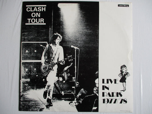 THE CLASH on tour live in paris LP G+ VG