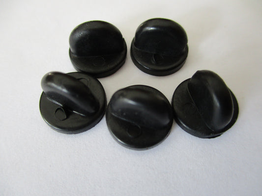 5 REPLACEMENT CLIPS for METAL BADGES (gold or black)
