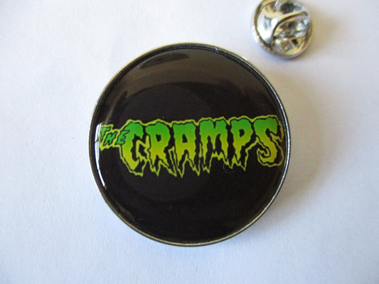 THE CRAMPS psychobilly punk metal badge