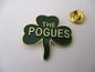 THE POGUES FOLK PUNK METAL BADGE (gold)