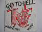THE THREATS go to hell 7" VG+ EX