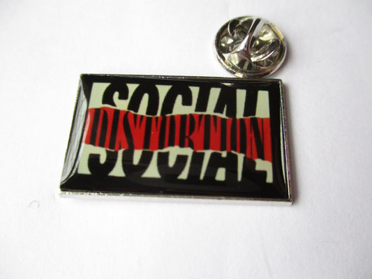 SOCIAL DISTORTION punk metal badge