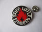 STIFF LITTLE FINGERS punk metal badge - very few
