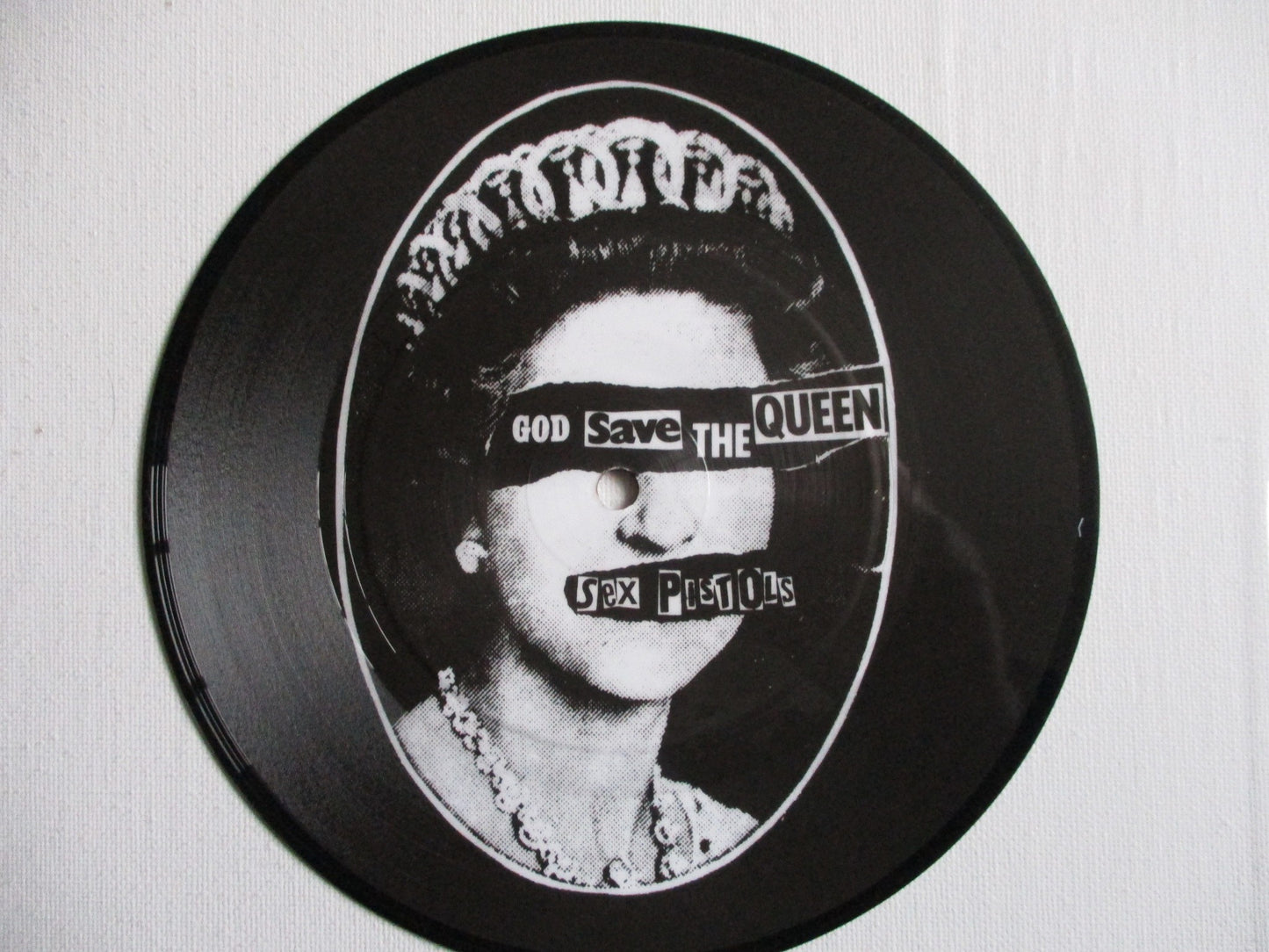 SEX PISTOLS god save the queen 7" PIC DISC -/EX
