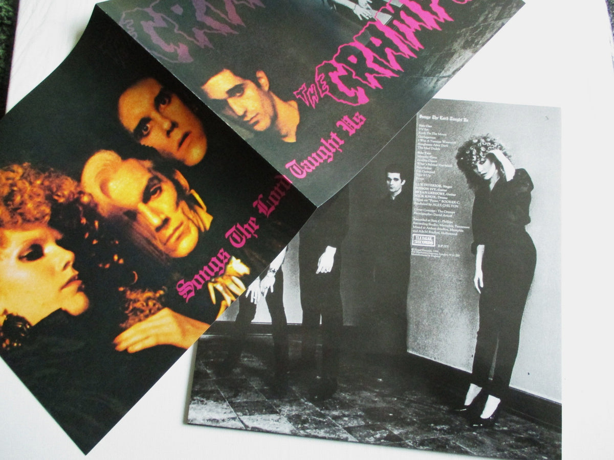 THE CRAMPS songs the lord taught us LP + POSTER