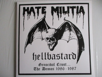 HELLBASTARD hate militia genocidal crust demos 86-87 2LP