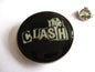 THE CLASH metal badge (blackmail logo)