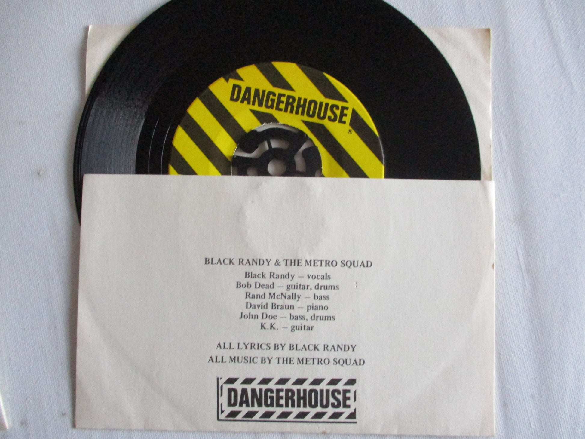 BLACK RANDY & THE METROSQUAD trouble at the cup 7" VG VG - Savage Amusement