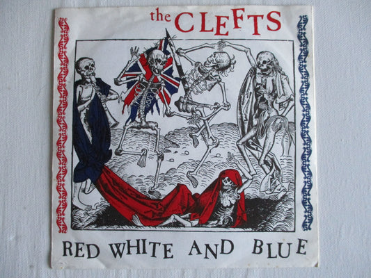THE CLEFTS red white & blue 7" VG EX - Savage Amusement