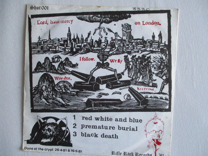 THE CLEFTS red white & blue 7" VG EX - Savage Amusement