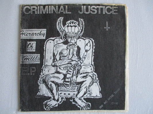 CRIMINAL JUSTICE hierarchy of hell 7" VG VG+