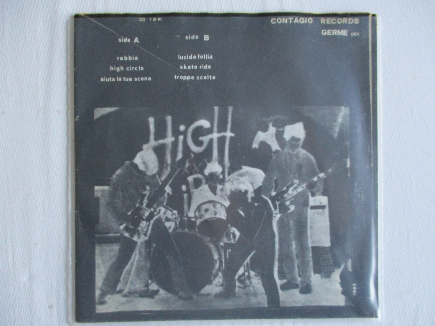 HIGH CIRCLE 6 track EP 7" G VG - Savage Amusement