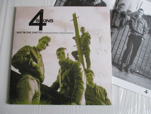 4SKINS riot in the ghetto LP + POSTER