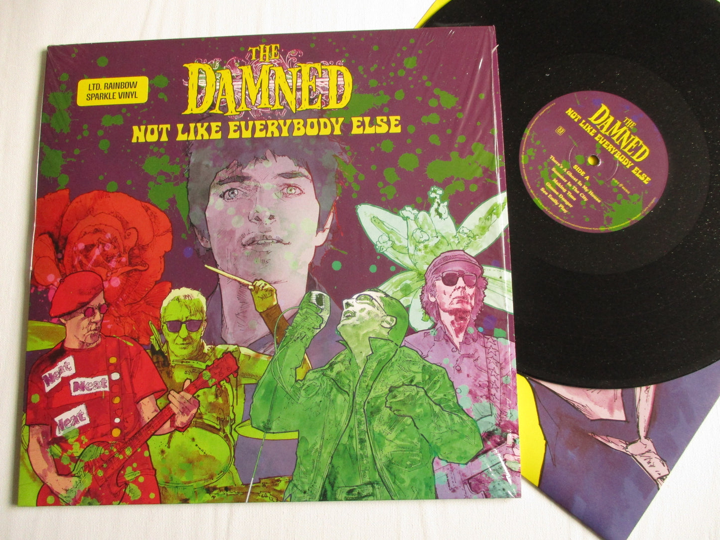 THE DAMNED not like everybody else LP sparkle vinyl