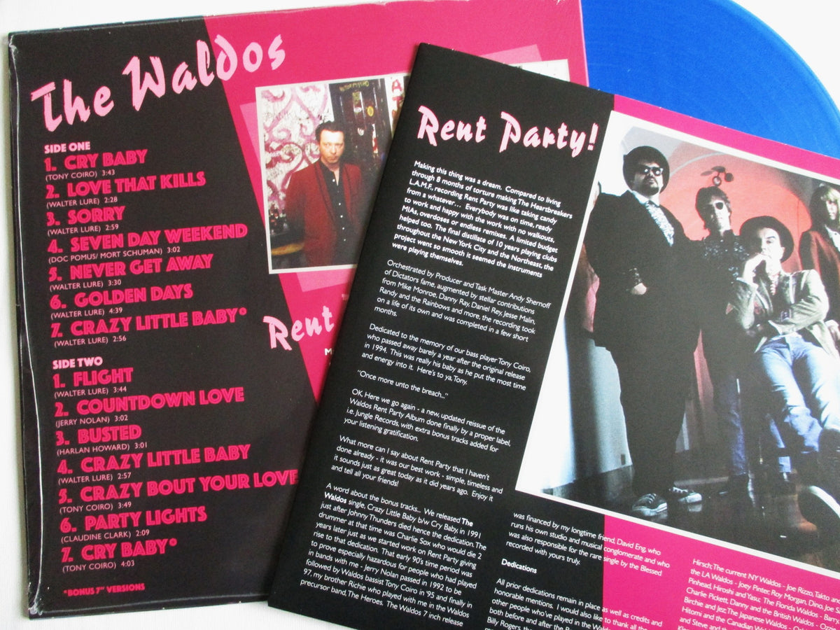 THE WALDOS rent party LP (Walter Lure etc)