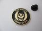 THE MISFITS fiend club punk metal badge (gold)