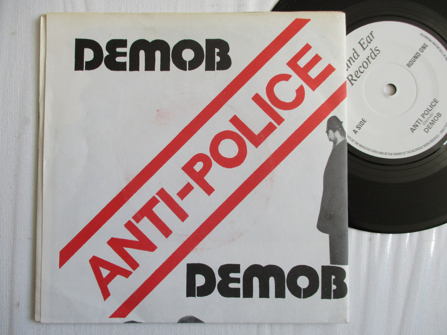 DEMOB anti police 7" EX EX (ORIG poster sl)
