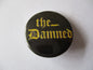 THE DAMNED yellow logo punk badge
