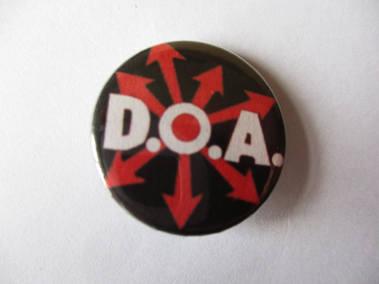 DOA punk badge