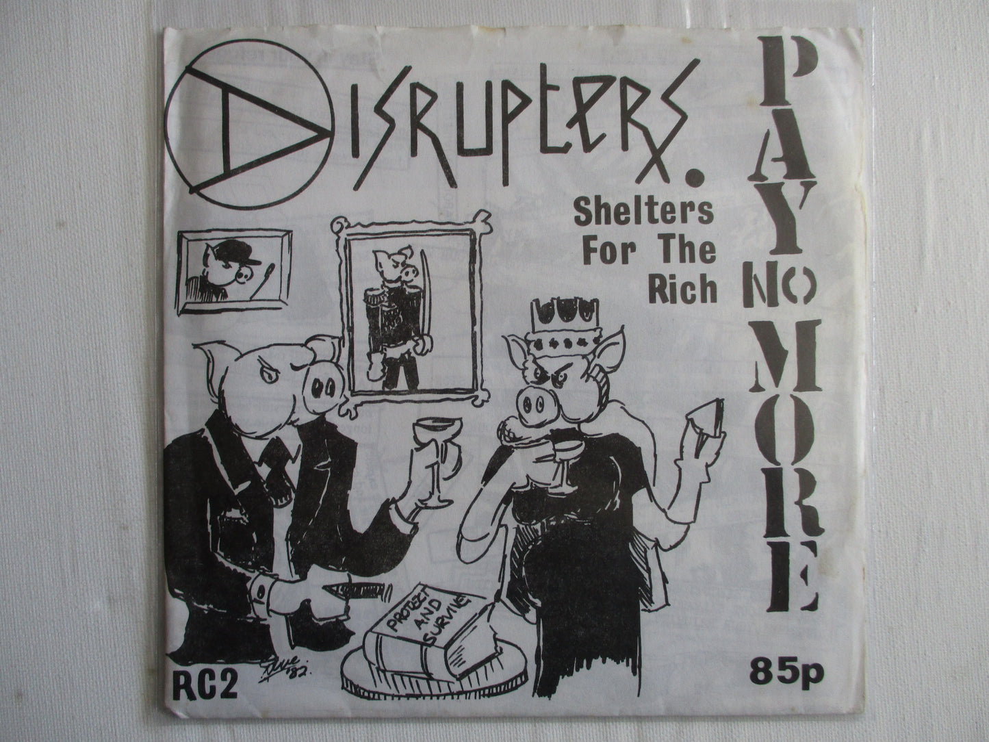 DISRUPTERS shelters for the rich 7" VG EX