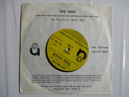 THE DOLE new wave love VG VG